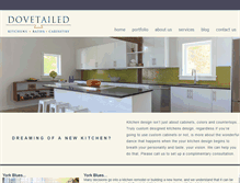 Tablet Screenshot of dovetailedkitchens.com